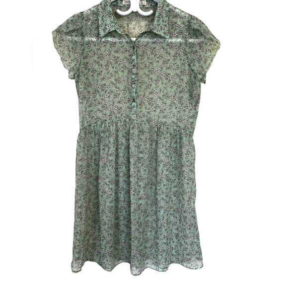Abercrombie & Fitch Chiffon Dress with Tulip Sleeves - Picture 1 of 8